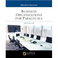 Business Organizations for Paralegals [Connected eBook with Study Center] by Bouchoux, Deborah A., 9798894102856