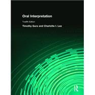 Oral Interpretation by Gura; Timothy, 9780205582860