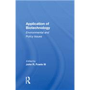 Application Of Biotechnology by Fowle, John R., 9780367162863
