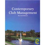Contemporary Club Management by Perdue, Joe, 9780866122863