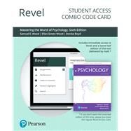 Revel for Mastering the World of Psychology A Scientist-Practitioner Approach -- Combo Access Card by Wood, Ellen G.; Wood, Samuel; Boyd, Denise, 9780135192870
