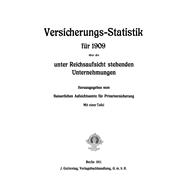 Versicherungs-statistik F�r 1909 �ber Die Unter Reichsaufsicht Stehenden Unternehmungen by Aufsichtsamte f�r Privatversicherung, 9783111162874