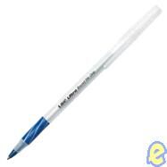 Ballpoint Pens, 1.0 mm, Medium Point, Clear Barrel, Blue Ink, Pack Of 12 Item # 112266 (No Returns Allowed) by Office Depot, 9788888892887