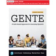 Gente: A task-based approach to learning Spanish [Rental Edition] by de la Fuente, María J., 9780135162903