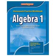 Algebra 1 Homework Practice Workbook, CCSS by McGraw-Hill, 9780076602919