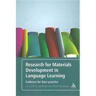 Research for Materials Development in Language Learning Evidence For Best Practice by Tomlinson, Brian; Masuhara, Hitomi, 9781441122933