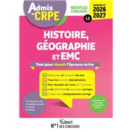 Admis au CRPE 2026-2027 - Epreuve �crite d'admissibilit� L3 - Histoire G�ographie EMC by Bernard Malczyk; Andr� Janson, 9782311222937