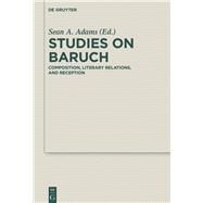 Studies on Baruch by Adams, Sean A., 9783110362947