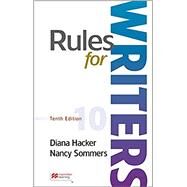 Rules for Writers (Paperbound),Hacker, Diana; Sommers, Nancy,9781319392949