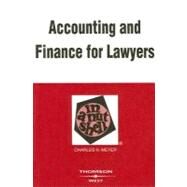 Accounting And Finance for Lawyers in a Nutshell by Meyer, Charles H., 9780314162953