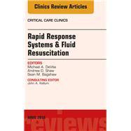 Rapid Response Systems / Fluid Resuscitation by Devita, Michael; Shaw, Andrew, 9780323583008