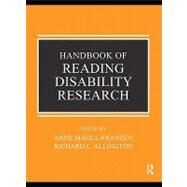 Handbook of Reading Disability Research by McGill-Franzen, Anne, 9780203853016