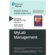 MyLab Management with Pearson eText -- Combo Access Card -- for Developing Management Skills by Whetten, David A.; Cameron, Kim S., 9780135643044