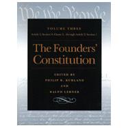 The Founders' Constitution by Kurland, Philip B., 9780865973046
