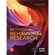 Methods in Behavioral Research by Paul Cozby and Scott Bates, 9781260883053