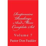 Responsive Readings and More by Faulder, Don D.; Village Carpenter; Emerson, Charles Lee, 9781500353070