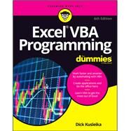 Excel VBA Programming For Dummies by Kusleika, Dick, 9781119843078