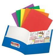 2-Pocket School-Grade Paper Folders, Letter Size, Assorted Colors, Pack Of 10 (Item #168423) by Office Depot, 8780000123085