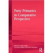 Party Primaries in Comparative Perspective by Sandri,Giulia, 9781138573086