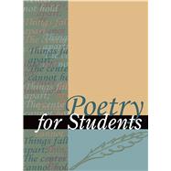 Poetry for Students by Gale; Constantakis, Sara; Kelly, David J., 9781573023092