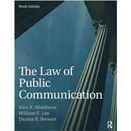 The Law of Public Communication 2019 Update by Lee, William E.; Stewart, Daxton R.; Peters, Jonathan; Middleton, Kent R., 9780367353094