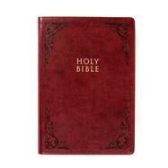 KJV Super Giant Print Reference Bible, Burgundy LeatherTouch, Indexed by Unknown, 9781087743097