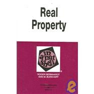 Real Property in a Nutshell by Bernhardt, Roger; Burkhart, Ann M., 9780314153104