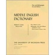 Middle English Dictionary by Lewis, Robert E., 9780472013104