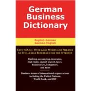 German Business Dictionary English-German, German-English by Sofer, Morry, 9780884003106