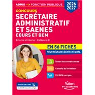 Concours Secr�taire administratif et SAENES en 56 fiches 2026-2027 - Cours et QCM by Ren� Guimet, 9782311223132