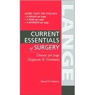 Current Essentials of Surgery : Disease Per Page Diagnosis and Treatment by Doherty, Gerard M., 9780071423144