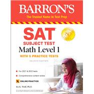SAT Subject Test Math Level 1 with 5 Practice Tests by Wolf, Ira K., 9781506263144