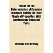 Tables for the Determination of Common Minerals by Crosby, William Otis, 9781154493146
