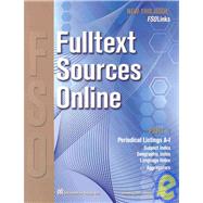 Fulltext Sources Online by Glose, Mary B., 9781573873154