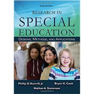 Research in Special Education by Rumrill, Phillip D., Jr.; Cook, Bryan G.; Stevenson, Nathan A., 9780398093167