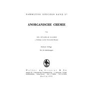 Anorganische Chemie by Klemm, Wilhelm, 9783111213187
