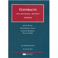 Appendix to Contracts, Cases and Comments by Dawson, John P., 9781599413198