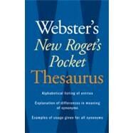 Webster's New Roget's Pocket Thesaurus by Webster's New College Dictionary, 9780618953202