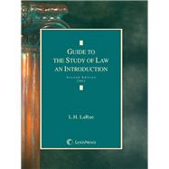 A Student's Guide to the Study of Law by LaRue, Lewis H., 9780820553207
