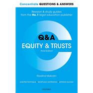 Concentrate Questions and Answers Equity and Trusts Law Q&A Revision and Study Guide by Malcolm, Rosalind, 9780198853213