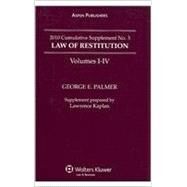 Palmer's Law of Restitution: Cumulative Supplement by Palmer, George E., 9780735593220