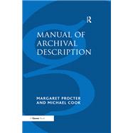 Manual of Archival Description by Procter,Margaret, 9781138263222