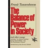 The Balance of Power in Society by Tannenbaum, Frank, 9781416573234