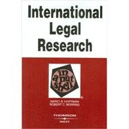 International Legal Research in a Nutshell by Hoffman, Marci B.; Berring, Robert C., 9780314163240
