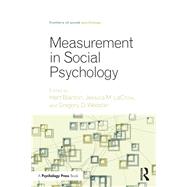 Measurement in Social Psychology by Blanton; Hart, 9781138913240