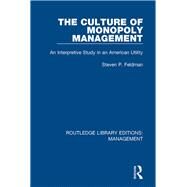 The Culture of Monopoly Management by Feldman, Steven P., 9780815393252