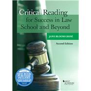 Critical Reading for Success in Law School and Beyond (with video)(Career Guides) by Grise, Jane, 9781636593258