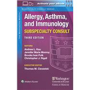 The Washington Manual Allergy, Asthma, and Immunology Subspecialty Consult by Kau, Andrew; Monroy, Jennifer Marie; Polk, Brooke Ivan; Rigell, Christopher J., 9781975113261