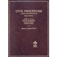 Civil Procedureials on Civil Procedure: Cases and Materials by Cound, John J.; Friedenthal, Jack H.; Miller, Arthur R.; Sexton, John E.; Cound, John J., 9780314253293