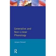 Generative and Non-Linear Phonology by Durand,Jacques, 9780582003293